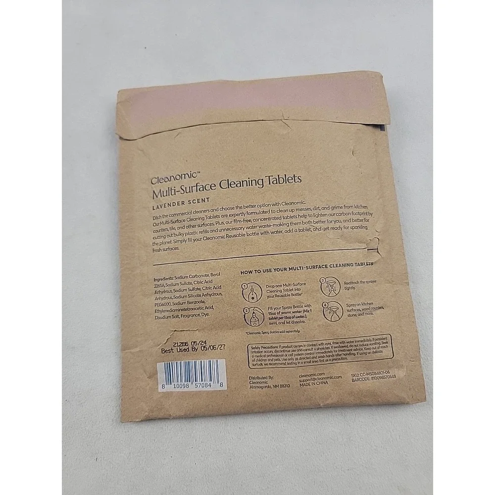 Cleanomic Multi-surface Cleaning Tablets Set Of 2 6 Tablet Pouches 12 Months